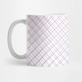 Airy Pink Purple Blue Grid Gradient - Bisexual Colors - Bi Flag Mug